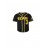 Boys's #3 Black Baseball Jersey with Embroidered Lettering - V-Neck, Button-Up, Polyester - Perfect for Sports & Casual Wear