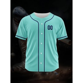[Polyester Jersey] 100% Polyester Customizable Youngsters Baseball Jersey | Breathable & Washable, All-Over Print, Loose Fit, Sports & Casual Style for Boys & Girls - Perfect for Parties, Beach, Festive Occasions, Party Attire|Sporty Outfit