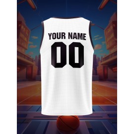 Children'S Customized Name And Number Basketball Sports Vest, Halloween Theme Suitable for Game Team Training Party, Comfortable Fit, Good Breathability, Outdoor Sports Running And Leisure