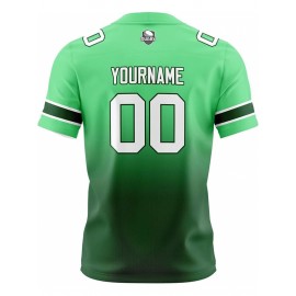 Customizable Women'S Football Jersey - Personalized Name, Number & Logo, Comfort Fit for Sports, Training & Casual Wear, Summer V-Neck T-Shirt with Bold Yellow & Red Design, Football Jersey, Nonelastic Fabric