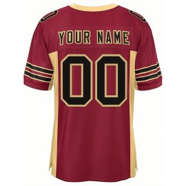 Custom Mesh Football Jersey - Personalized Practice Jerseys for Women, Stitched and Printed Name& Number, Lightweight& Breathable for Training and Games