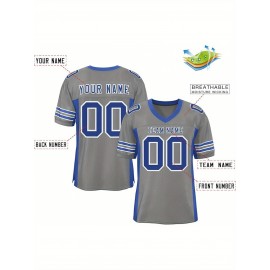 Custom Mesh Football Jersey - Personalized Practice Jerseys for Women, Stitched and Printed Name& Number, Lightweight& Breathable for Training and Games