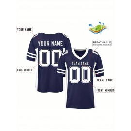 Custom Mesh Football Jersey - Personalized Practice Jerseys for Women, Stitched and Printed Name& Number, Lightweight& Breathable for Training and Games