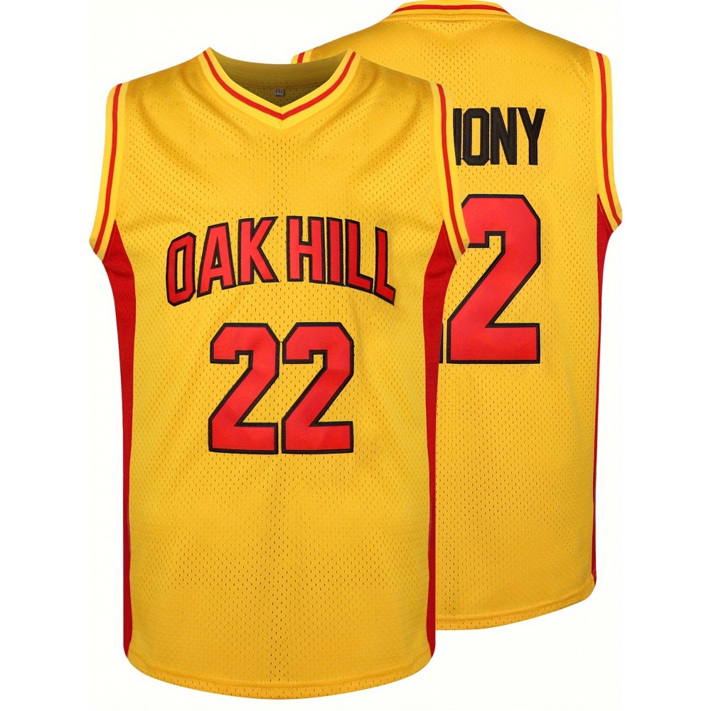 Stitched #22 Mens Yellow Basketball Jersey, Breathable, Sleeveless, Embroidered Uniform Shirt For Men, Perfect For Sports & Outdoor Activities Stitched #22 Mens Yellow Basketball Jersey, Breathable, Sleeveless, Embroidered Uniform Shirt For Men, Perfect For Sports & Outdoor Activities
