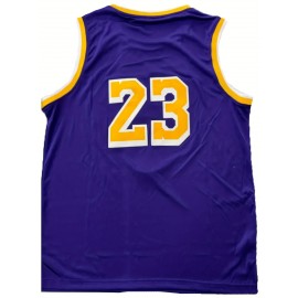 Stitched #6-23 Purple Basketball Jersey, Breathable, Sleeveless, Embroidered Uniform Shirt For Men, Perfect For Sports & Outdoor Activities