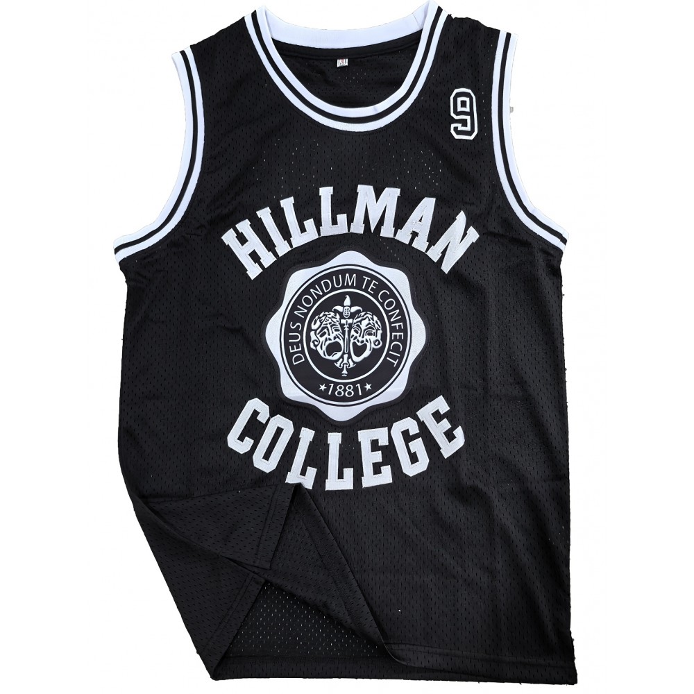 Men's #9 Hillman College Embroidered Basketball Jersey - Red, Breathable Sleeveless Sports Uniform for All Seasons, Perfect for Team Sports & Outdoor Activities Men's #9 Hillman College Embroidered Basketball Jersey - Red, Breathable Sleeveless Sports Uniform for All Seasons, Perfect for Team Sports & Outdoor Activities