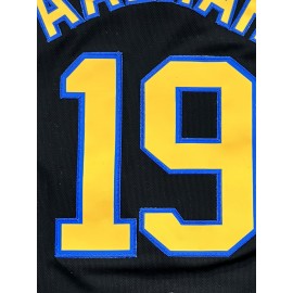 Men'S Basketball Tank Top, Letter & Number #19 Embroidery Sports Top, Breathable Sports Shirt For Training And Competition