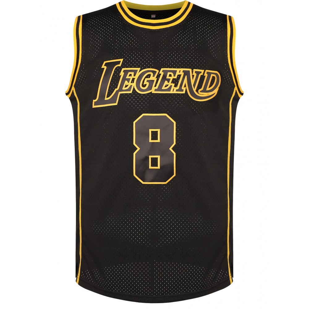 Sports Stitched #8-24 Black Basketball Jersey, Breathable, Sleeveless, Embroidered Uniform Shirt For Men, Perfect For Sports & Outdoor Activities Sports Stitched #8-24 Black Basketball Jersey, Breathable, Sleeveless, Embroidered Uniform Shirt For Men, Perfect For Sports & Outdoor Activities