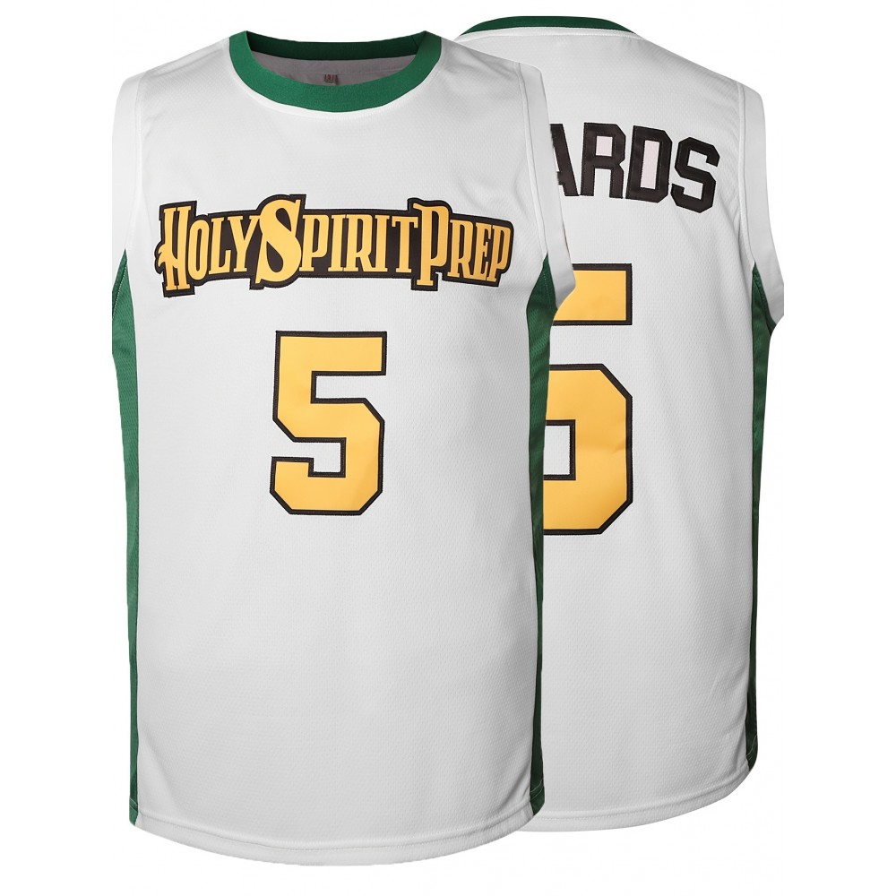 All Stitched 5 White Basketball Jersey, Breathable, Sleeveless, Embroidered Uniform Shirt For Men, Perfect For Sports & Outdoor Activities All Stitched 5 White Basketball Jersey, Breathable, Sleeveless, Embroidered Uniform Shirt For Men, Perfect For Sports & Outdoor Activities