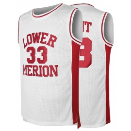 All Stitched 33 White Basketball Jersey, Breathable, Sleeveless, Embroidered Uniform Shirt For Men, Perfect For Sports & Outdoor Activities