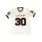 Men's#30 White American Football Jeresys Stitched Name And Number