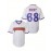 Men's #68 Reedy Embroidered Baseball Jersey - White & Blue Striped Retro Sports Shirt for Parties, Games & Casual Wear