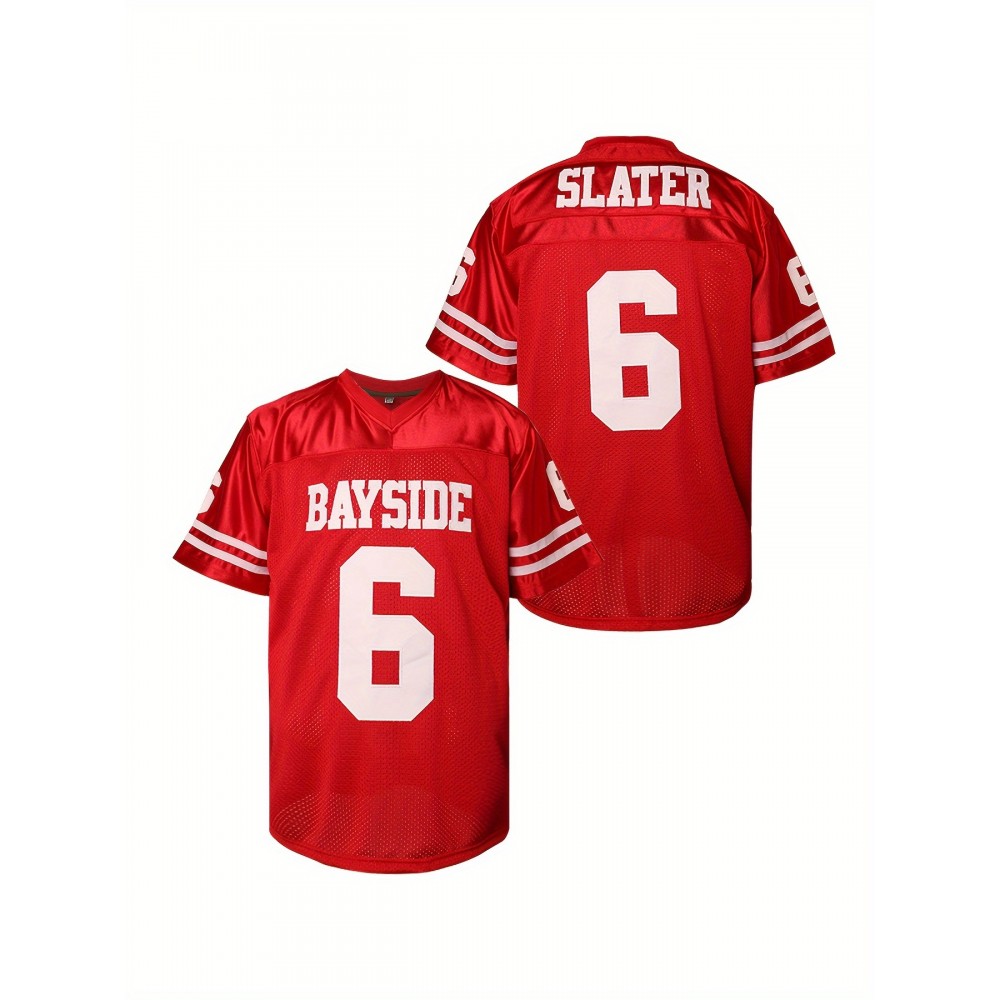 1pc Men'S Red Polyester American Football Jersey - V-Neck Sports Sweatshirt with Embroidered Lettering & Number, Slight Stretch Knit Fabric, Loose Fit for Team Sports, Parties & Casual Wear 1pc Men'S Red Polyester American Football Jersey - V-Neck Sports Sweatshirt with Embroidered Lettering & Number, Slight Stretch Knit Fabric, Loose Fit for Team Sports, Parties & Casual Wear