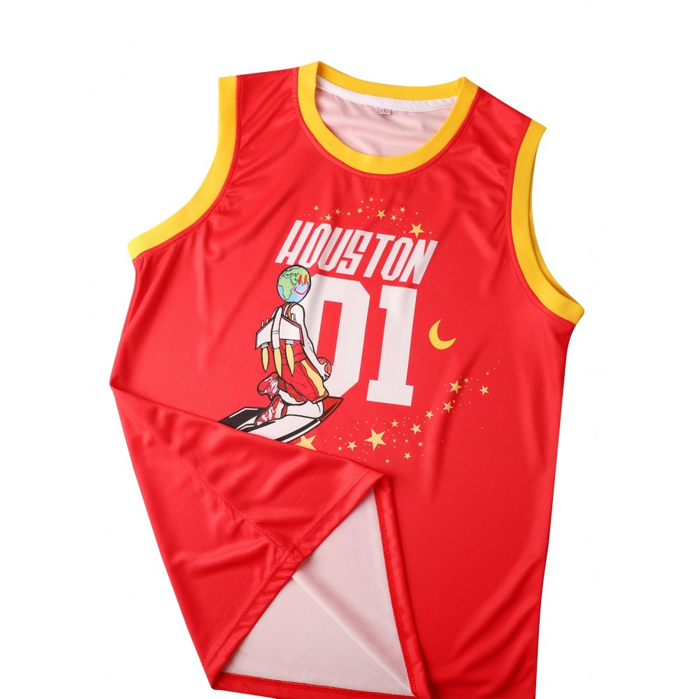 Men's #01 Embroidered Basketball Jersey - V-Neck, Breathable Polyester, Machine Washable - Perfect for Sports & Parties Men's #01 Embroidered Basketball Jersey - V-Neck, Breathable Polyester, Machine Washable - Perfect for Sports & Parties