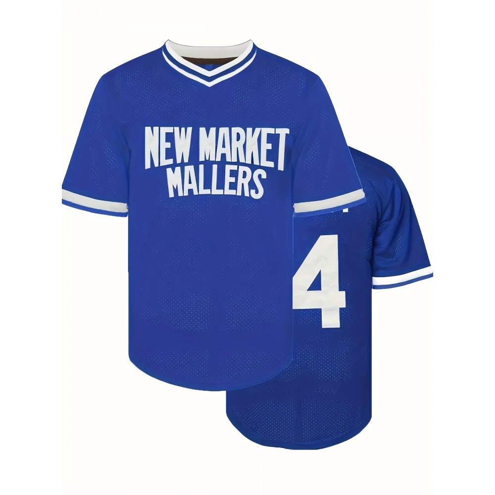 Men's#14 Blue BBaseball Jeresys Stitched Name And Number Men's#14 Blue BBaseball Jeresys Stitched Name And Number