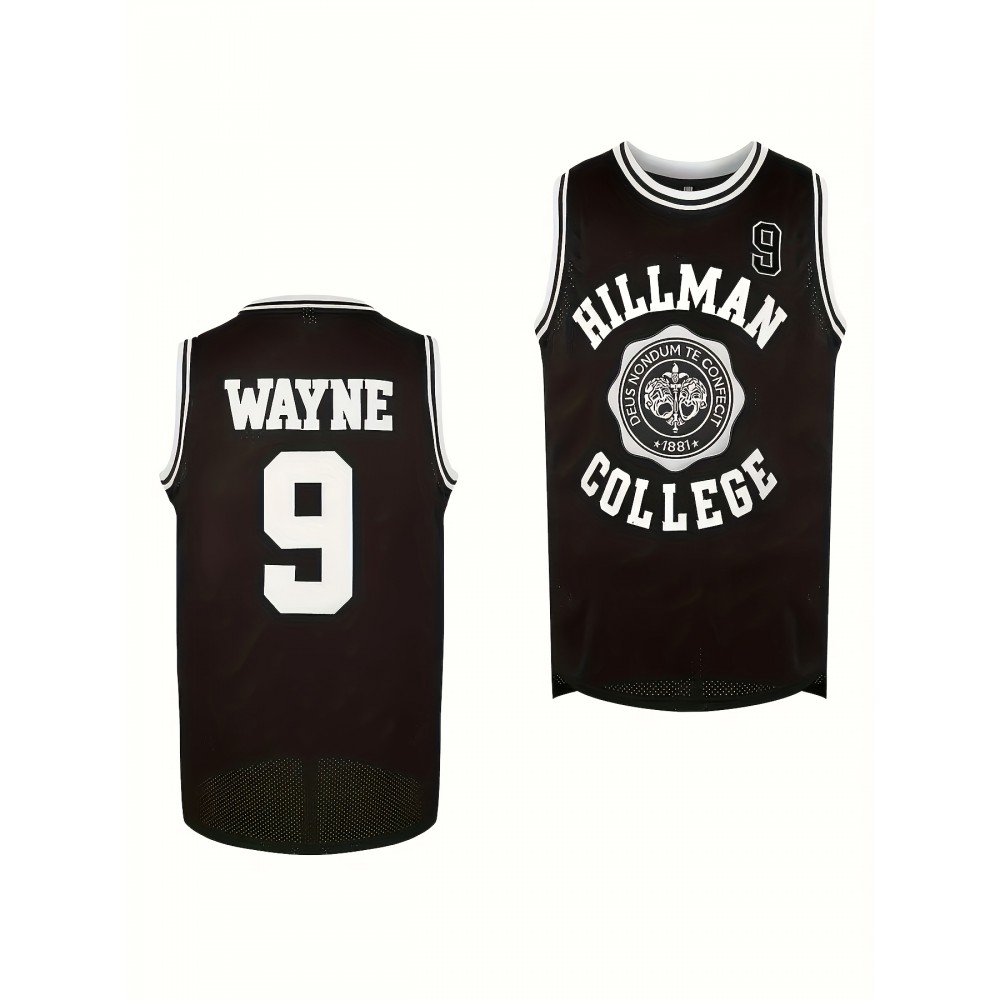 Men's #9 Black Basketball Jeresys Stitched Name And Number S-3XL Men's #9 Black Basketball Jeresys Stitched Name And Number S-3XL