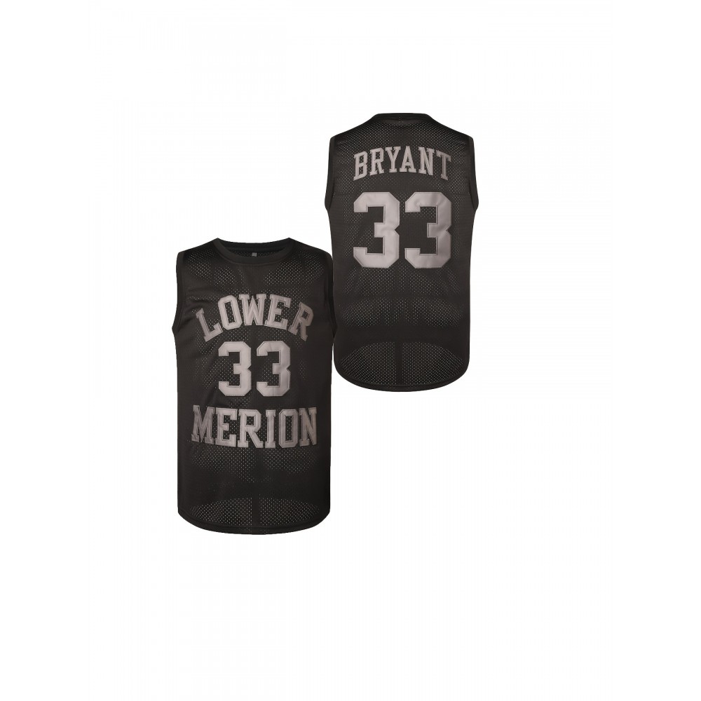 Men's #33 Embroidered Black Basketball Jersey - Breathable Polyester, V-Neck, Machine Washable - Perfect for Sports & Parties Men's #33 Embroidered Black Basketball Jersey - Breathable Polyester, V-Neck, Machine Washable - Perfect for Sports & Parties