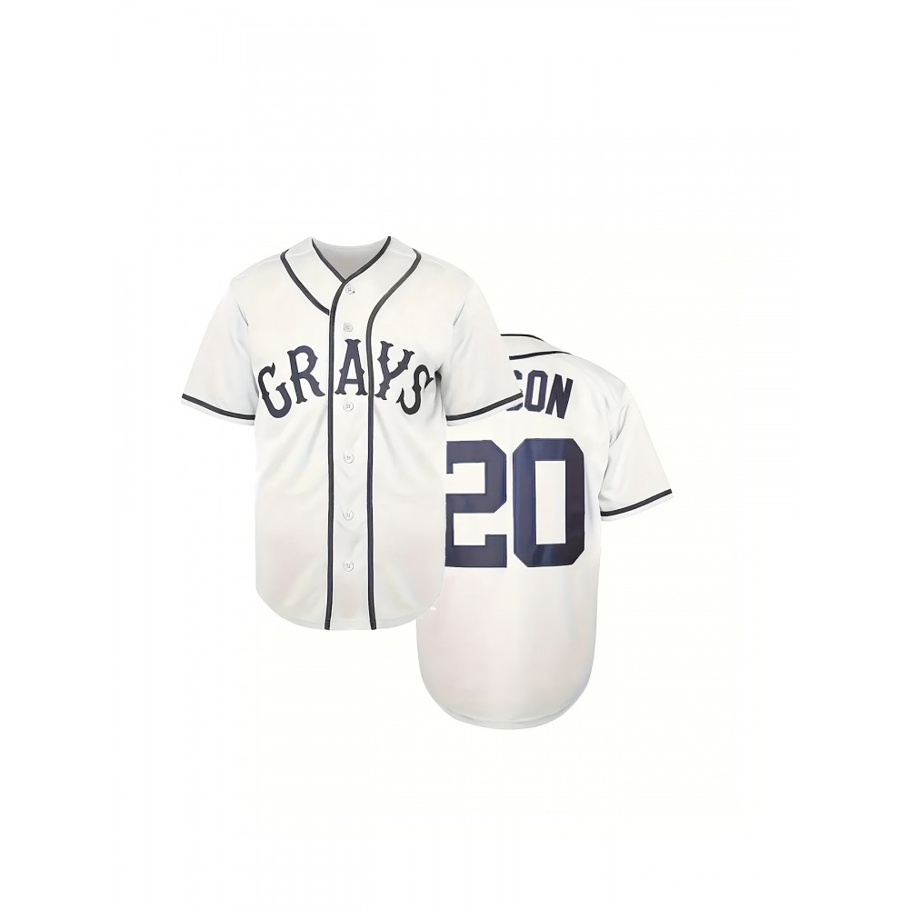 Men's#20 White Baseball Jeresys Stitched Name And Number Men's#20 White Baseball Jeresys Stitched Name And Number