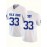 Men's White #33 Film Breathable Football Shirt, Sports V-neck Short Sleeve Training And Game Uniform, Embroidered American Football Shirt