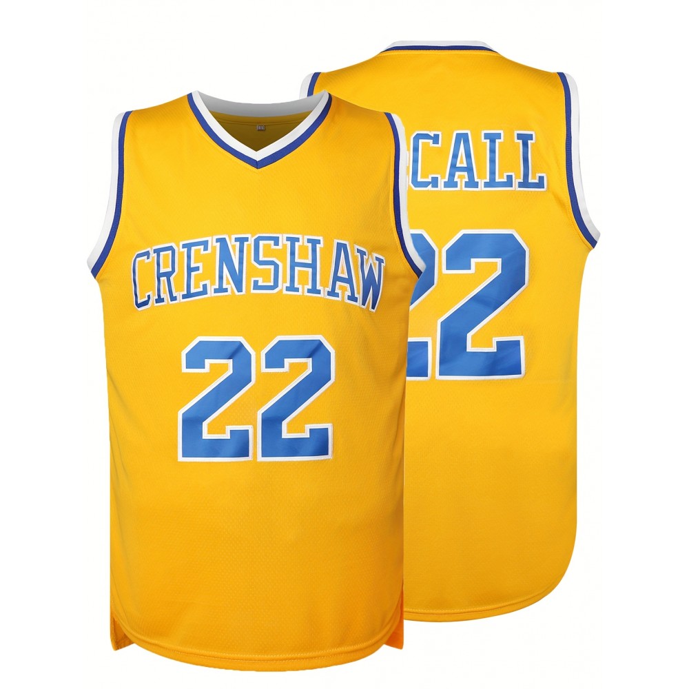 Mens Stitched 22 Yellow Basketball Jersey, Breathable, Sleeveless, Embroidered Uniform Shirt For Men, Perfect For Sports & Outdoor Activities Mens Stitched 22 Yellow Basketball Jersey, Breathable, Sleeveless, Embroidered Uniform Shirt For Men, Perfect For Sports & Outdoor Activities