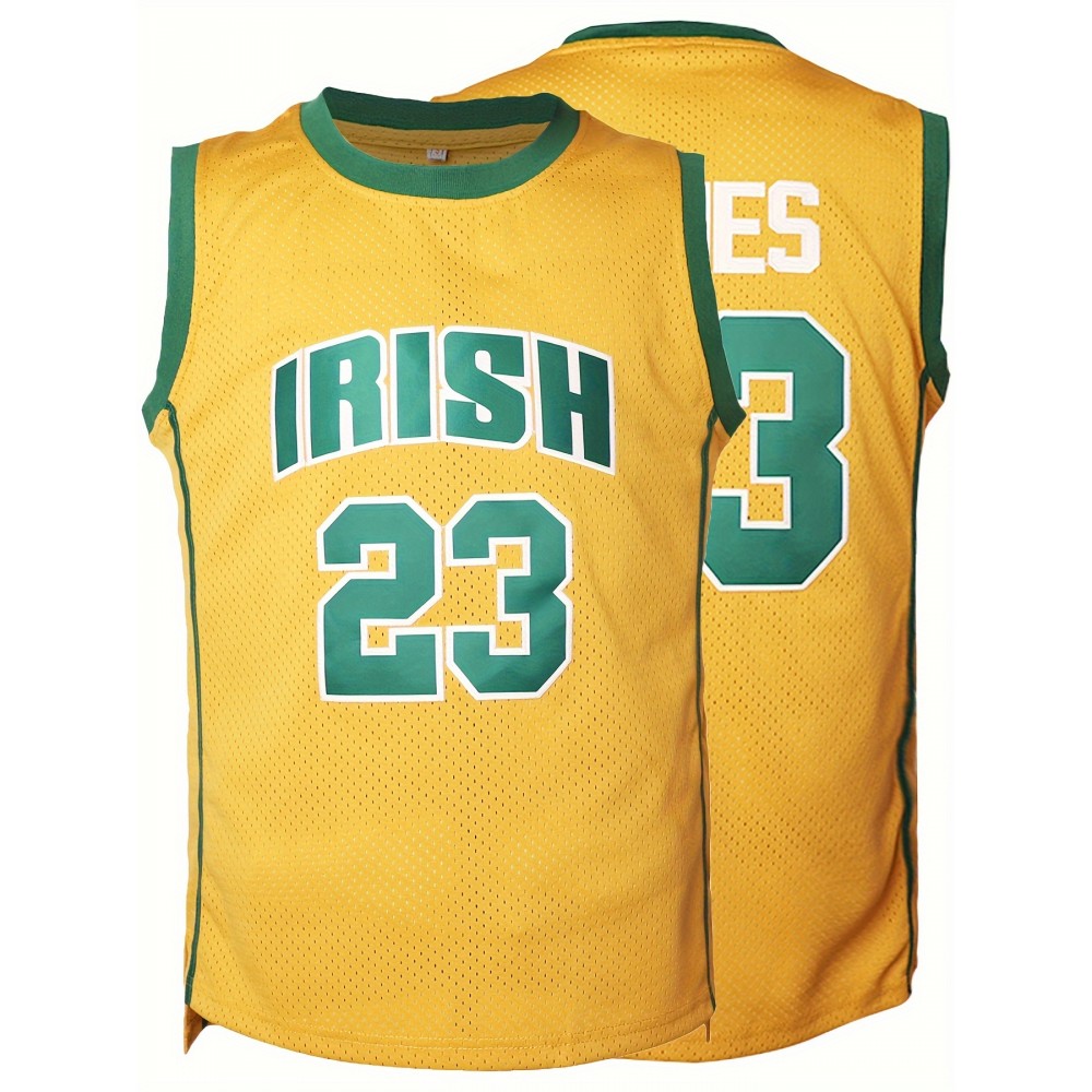 Stitched #23 Mens Basketball Jersey, Breathable, Sleeveless, Embroidered Uniform Shirt For Men, Perfect For Sports & Outdoor Activities Stitched #23 Mens Basketball Jersey, Breathable, Sleeveless, Embroidered Uniform Shirt For Men, Perfect For Sports & Outdoor Activities