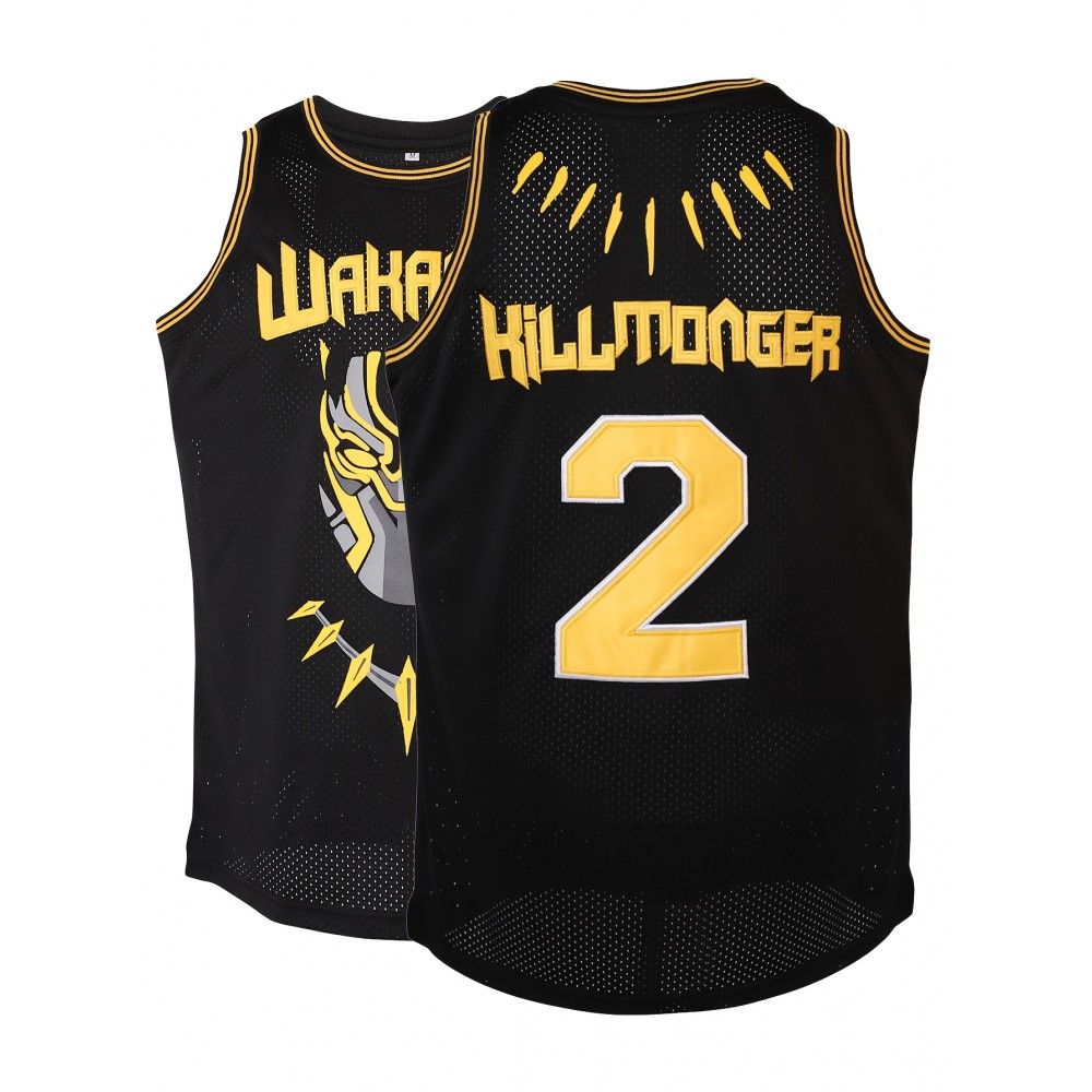 2 Embroidered Basketball Jersey Top Black 2 Embroidered Basketball Jersey Top Black