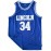Men's #34 Basketball Jersey - Breathable Sleeveless Embroidered Uniform, Loose Fit for Sports & Outdoor Activities, Machine Washable, All-Season Comfort (Blue/White/Red), Basketball Gear, Team Apparel, Sporty Look, Durable Sportswear