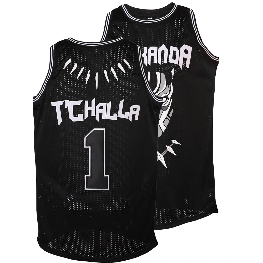 Stitched 1 Black Basketball Jersey, Breathable, Sleeveless, Embroidered Uniform Shirt For Men, Perfect For Sports & Outdoor Activities Stitched 1 Black Basketball Jersey, Breathable, Sleeveless, Embroidered Uniform Shirt For Men, Perfect For Sports & Outdoor Activities